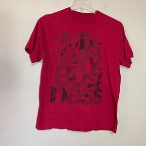 Paramore Misery Business Red Graphic Band T-Shirt Mens Medium Short Sleeve Tee